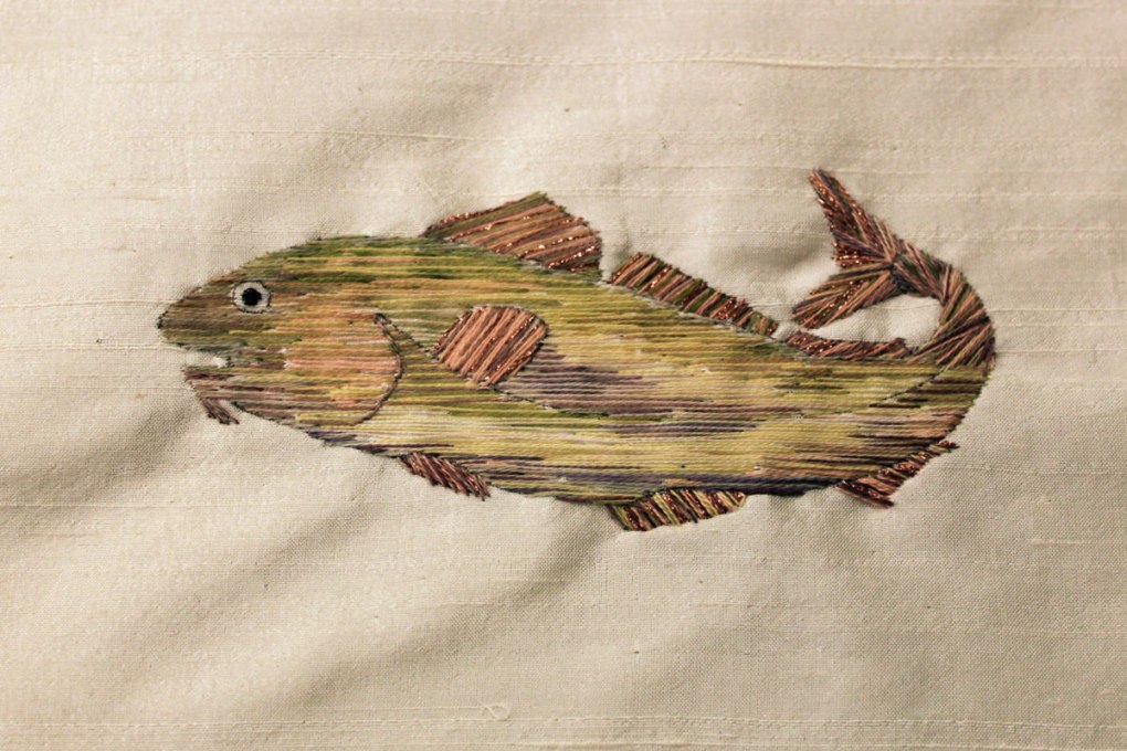 Codfish in Needlepainting