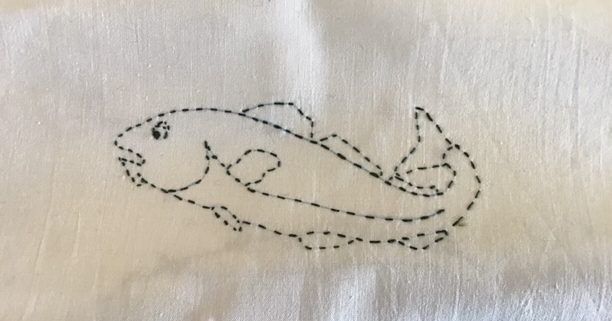 Codfish in Running stitch