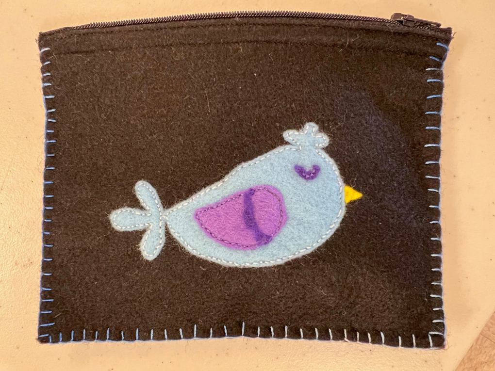 Annie's Purse with bird.