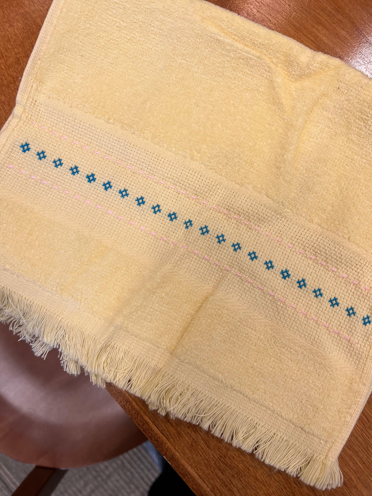 Image of Brooke's embroidered towel